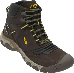 Keen RIDGE FLEX MID WP MEN coffee bean/keen yellow US 8,5