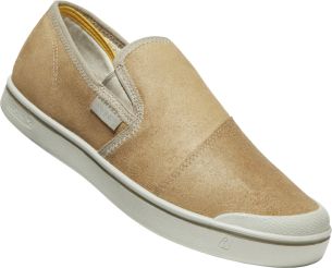 Keen ELDON HARVEST SLIP-ON LEA MEN beige/silver birch US 10,5