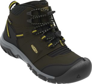 Keen RIDGE FLEX MID WP CHILDREN dark olive/dusky citron