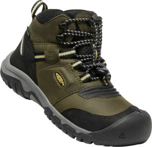 Keen RIDGE FLEX MID WP YOUTH dark olive/dusky citron US 2