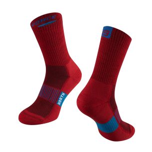 ponožky FORCE NORTH, červeno-modré S-M/36-41