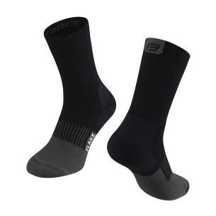 ponožky FORCE FLAKE černo-šedé