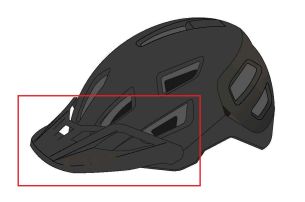 Náhradní štítek cyklistické helmy ATH31P