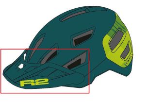Náhradní štítek cyklistické helmy ATH31U