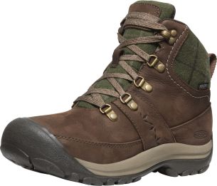 Keen KACI III WINTER MID WP WOMEN dark earth/green plaid US 9