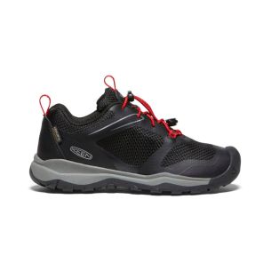 Keen WANDURO LOW WP YOUTH black/ribbon red