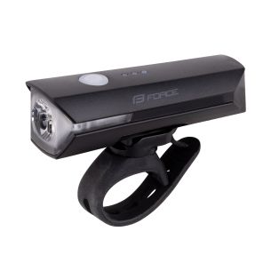 světlo přední FORCE FLUX 550LM USB, černé