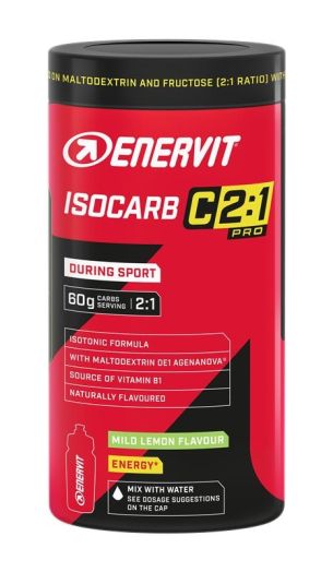 ENERVIT Isocarb C2:1, dóza, 650 g citron