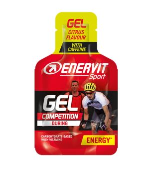 ENERVIT Gel + kofein, sáček, 25 ml citrus