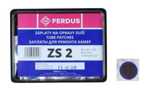 lepení-záplata FERDUS ZS2 kulatá 25mm  box 100ks