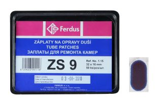 lepení-záplata FERDUS ZS9 ovál 32x16mm  box 50ks