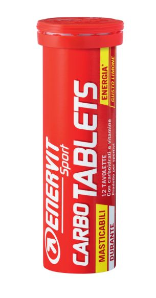 ENERVIT Carbo Tablets, tuba, 12 tablet citron