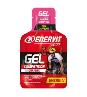 ENERVIT Gel + kofein, sáček, 25 ml malina