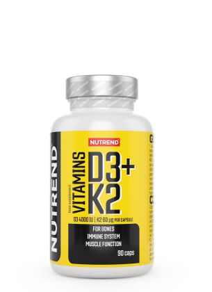 VITAMINS D3+K2, obsahuje 90 kapslí