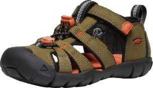Keen SEACAMP II CNX CHILDREN dark olive/gold flame US 10