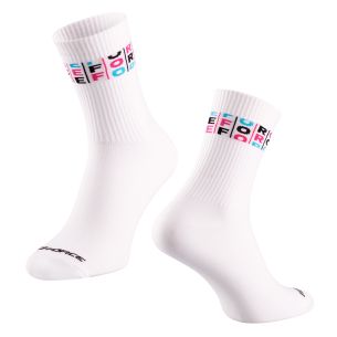 ponožky FORCE MESA, bílé L-XL/42-46