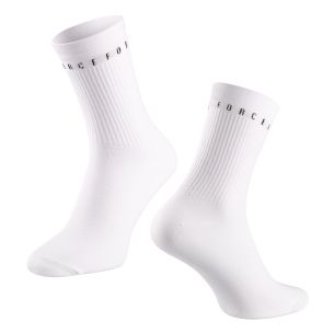 ponožky FORCE SNAP, bílé L-XL/42-46