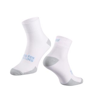 ponožky FORCE EDGE, bílo-šedé L-XL/42-46