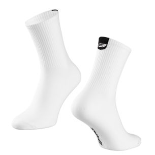 ponožky FORCE LONGER, bílé L-XL/42-46