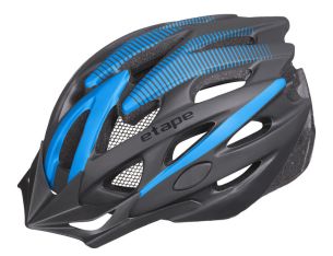 Etape – cyklistická přilba TWISTER, černá/modrá mat