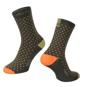 ponožky FORCE MOTE, zeleno-oranžové S-M/36-41