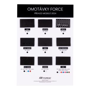 vzorník omotávky FORCE 2024 - CZK verze