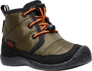 Keen HOWSER II CHUKKA WP CHILDREN dark olive/gold flame US 12 Keen HOWSER II CHUKKA WP CHILDREN dark olive/gold flame US 12