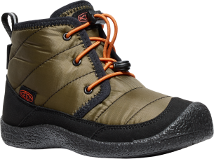 Keen HOWSER II CHUKKA WP YOUTH dark olive/gold flame US 3