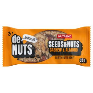 Denuts Seeds and Nuts, tyčinka, 35 g kešu a mandle