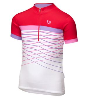 Etape – dětský dres LUCKY, bílá/růžová