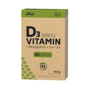 VITAR EKO Vitamin D3 1000 IU, 60 tablet