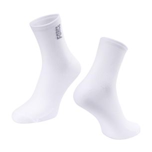 ponožky FORCE COLOUR krátké, bílé L-XL/42-46