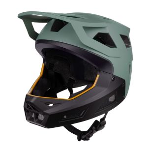 přilba FORCE DROP downhill, zeleno-černá L-XL