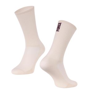 ponožky FORCE LONGER SLIM, krémové  S-M/36-41