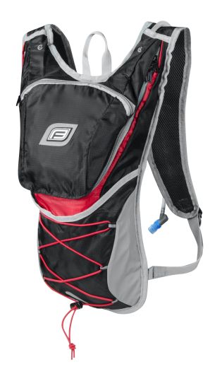 batoh FORCE TWIN PLUS 14 l+2L rez.,černo-červ.