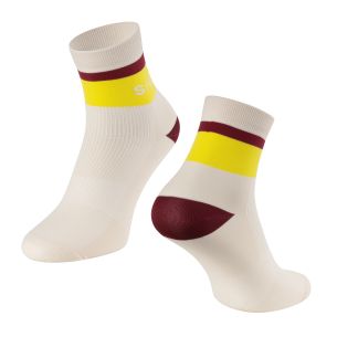 ponožky FORCE STRIPE krátké, krém-žluté S-M/36-41