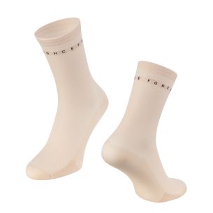 ponožky FORCE SMACK, krémové L-XL/42-46