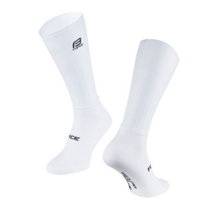 ponožky FORCE HIPPER, bílé L-XL / 43 -47