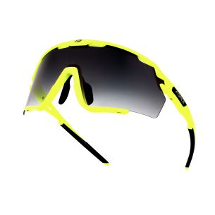 brýle FORCE CYCLONE černo-fluo,černé přechod. sklo