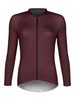 dres FORCE CHARM UNI dlouhý rukáv, bordó L