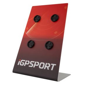 stojan reklamní iGPSPORT, nerezový, malý
