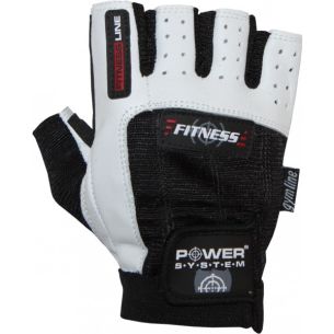 Rukavice Fitness - 1 pár, L - bílo-černé Rukavice Fitness - 1 pár, L - bílo-černé