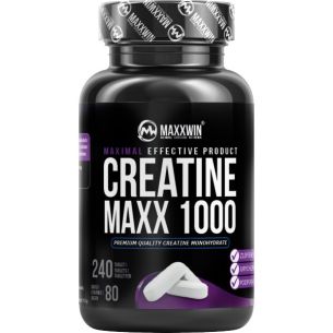 Creatine Maxx 1000 - 240 tbl, zelené jablko