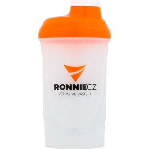 Šejkr Ronnie.cz - 600 ml (bílo-oranžový) Šejkr Ronnie.cz - 600 ml (bílo-oranžový)