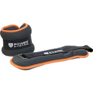 Zátěže na kotník Ankle Weight Ergo - 1 pár, 2 kg - šedo-oranžová