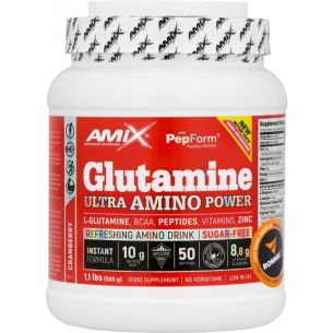 Glutamine & Ultra Amino Power - 500 g, cola