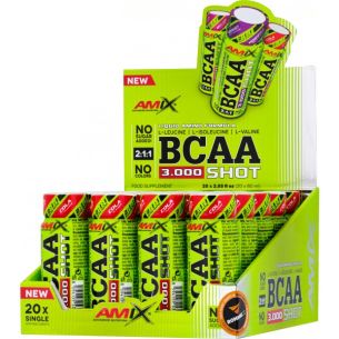 BCAA 3000 Shot - 20x 60 ml, cola BCAA 3000 Shot - 20x 60 ml, cola