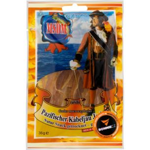 Sušené maso - tichomořská treska - 36 g, přírodní Sušené maso - tichomořská treska - 36 g, přírodní