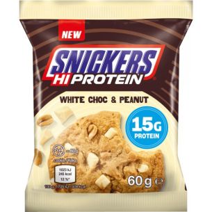Snickers HiProtein Cookie - 60 g, bílá čoko - arašídy