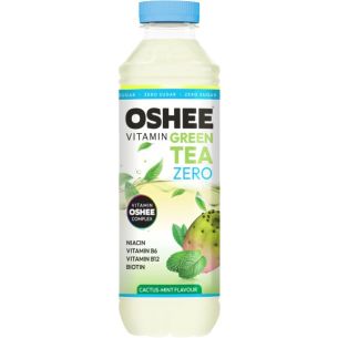 Oshee Vitamin Tea Zero (čaj) - 555 ml, kaktus-máta - zelený čaj